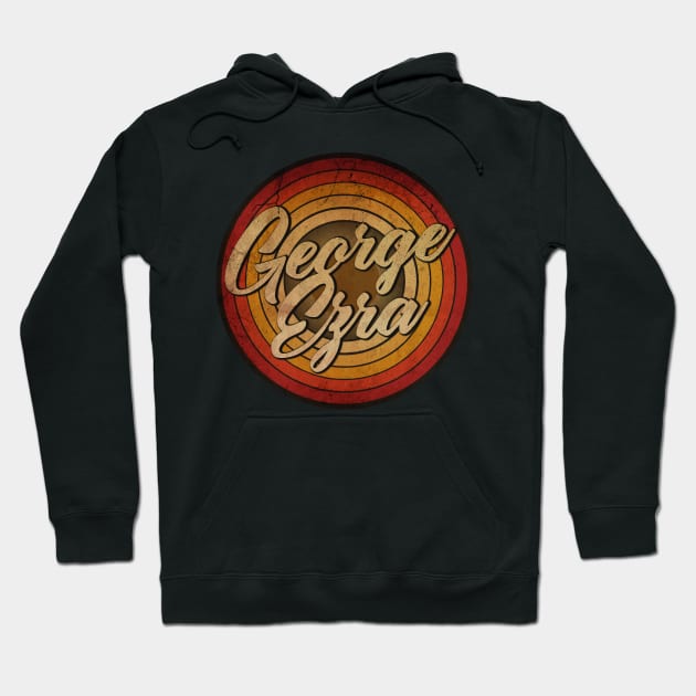 arjunthemaniac,circle retro faded George Ezra Hoodie by arjunthemaniac